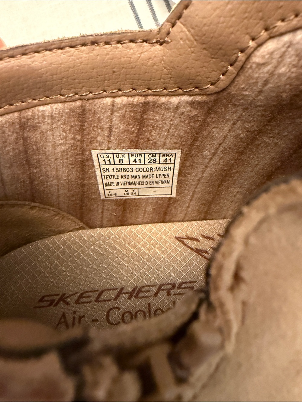 Skechers Arch Fit Women’s 11 Taupe Ankle Boots Air Cooled Memory Foam - Picture 6 of 7